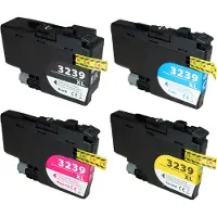 Inkpro Kompatibles Druckerpatronen Set wie Brother LC-3239 XL Black, Cyan, Magenta, Yellow - 4 Patronen in XL Füllmenge für HL-J6000DW, HL-J6100DW, MFC-J5945DW, MFC-J6945DW, MFC-J6947DW
