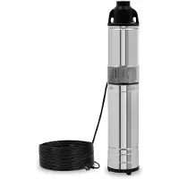 Eberth 4" Tiefbrunnenpumpe Brunnenpumpe aus rostfreiem Edelstahl, Elektrisch 750W, Durchmesser 4 Zoll (10cm), Anschlussgewinde 1 1/2 Zoll
