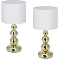 Relaxdays 2x Tischlampe