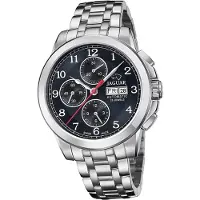 Jaguar Herren Uhr Chronograph Edelstahl Armbanduhr Le Chronographe silber D2UJ978/3