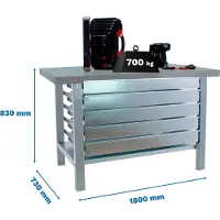 Simonwork (bancos De Trabajo) Bt6 Pro 5box Werkbank 830x1800x730 Mm