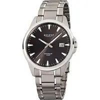 Regent Titan Herren Uhr F-924 Quarzuhr Armband silber D2URF924