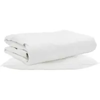 Syfax Sommerdecke mit Kissen 2 stk. Weiß Daunenfeder