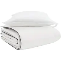 Syfax Winterbettdecke mit Kissen 2 Stk. Weiß Daunenfeder
