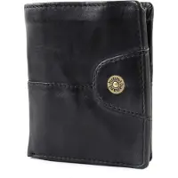 Bruno Banani Leder Geldbörse Williamsburg Mini Wallet Black schwarz