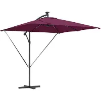 Syfax Sonnenschirm Bordeauxrot 249 x 249 x 250 cm