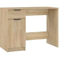 Syfax Schreibtisch Sonoma-Eiche 100x50x75 cm Holzwerkstoff
