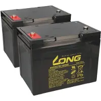 Kung Long 24V 75Ah Akku-Satz passend für Meyra / Ortopedia Touring 970 – 2x KPH75-12NE M6 AGM