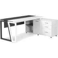 Xl Moebel Gmbh Designer Schreibtisch Bürotisch mit Shcrank Stauraum Holztisch Weiß Grau