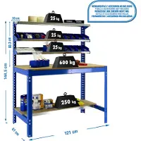 Simon Rack Simonwork (bancos De Trabajo) Bt1 Werkbank 1445x1210x610 Mm