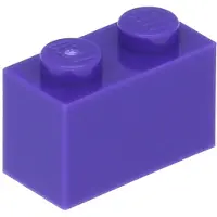 LEGO 100 Stück 3004 Stein Brick 1x2 Part Basic Steine 100 Dunkles Lila