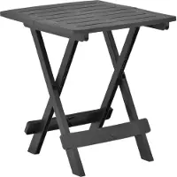 Syfax Gartentisch Klappbar Anthrazit 45x43x50 cm Kunststoff