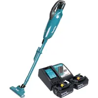 Makita DCL 283 FRT Akku Staubsauger 18 V 0,73 l Brushless + 2x Akku 5,0 Ah + Ladegerät