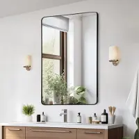 StarTech.com VEVRO Rechteckiger Badezimmerspiegel - Schminkspiegel 1220x916x25mm - Hochwertiger Wandspiegel für stilvolle Badezimmer - Modernes Design