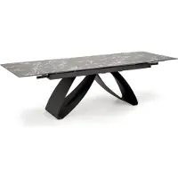Halmar Esstisch Hilario 180x75x90 cm ausziehbar für 8 Personen Küchentisch Schwarz