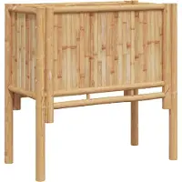 Syfax Hochbeet Braun 70 x 35 x 70 cm Bambus