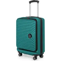 Hauptstadtkoffer Mitte - Bordkoffer für Handpäckbestimmungen 55x40x20 cm Handgepäck Laptop-Fach, Business Flugzeug-Trolley, Laptopkoffer erweiterbar, TSA ,Türkis