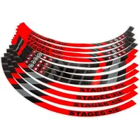 Stage6 13-Zoll Scooter Felgenaufkleber Kit Rot