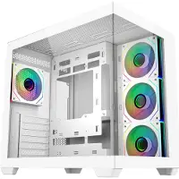 Cooler Master Elite 681, Midi Tower, PC, Weiß, ATX, ITX, micro ATX, Stahl, Gehärtetes Glas, Gaming