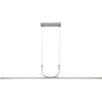 Rabalux 72129 Pendelleuchte Elia, 25W, 3000K, 1150lm, Aluminium, silber-weiß, quadratisch, warmweiß, Modern