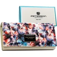 Peterson Damen Geldbörse Leder+PU PTN PX27-PF2-4924 Blau