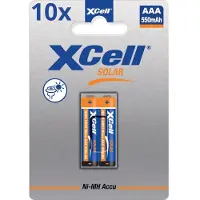 Xcell 20x Solar Akkus X550AAA Micro Ni-MH 1,2V 550mAh (10x 2er Blister)