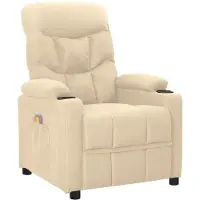 Syfax Massagesessel Creme Stoff