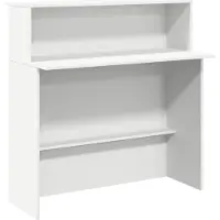Syfax Empfangstresen Weiß 100 x 50 x 103,5 cm Holzwerkstoff