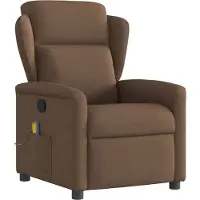 Syfax Massagesessel Braun, manuell verstellbar, Vibration, 6 Massagepunkte, 78x95x100 cm