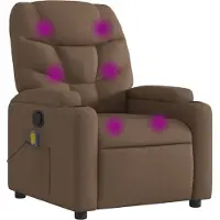Syfax Massagesessel Braun Stoff