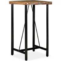 Syfax Bartisch Altholz Massiv 60x60x107 cm