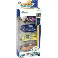 Nobrand Raceauto Backflip Pull-Back-Set – 4er-Set