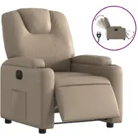 Syfax Relaxsessel Elektrisch Cappuccino-Braun Kunstleder