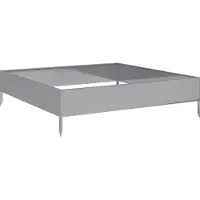 Syfax Hochbeet 100x100x26 cm Verzinkter Stahl