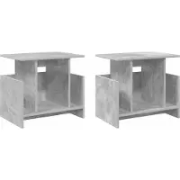 Syfax TV-Ständer 2 pcs Beton Grau 50 x 35 x 45 cm Holzwerkstoff