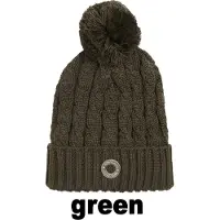 Kingsland KLsemira Damen Strickmütze HW/22 Green Black Ink, King19_HW_Gr.:ONE SIZE