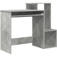 Syfax Schreibtisch Betongrau 106 x 41 x 88.5 cm Holzwerkstoff