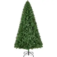 Vevor Weihnachtsbaum, 2,2 m künstlicher Weihnachtsbaum, voll dekorierte Feiertagsbäume mit 1346 Zweigspitzen & stabiler Metallbasis für Heim-, Party- und Bürodeko, 7.5 ft