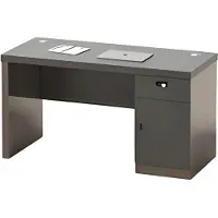Xl Moebel Gmbh Schreibtisch Arbeitsplatz Schwarz Modern Look Stauraum Schloss Kabelkanäle
