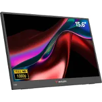 Verbatim IPS Monitor LIGHT, tragbar, 15,6", 1920 x 1080 px Full HD, Mini HDMI/USB-C, schwarz