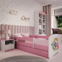RAUMHIRSCH FURNITURE Kinderbett Jugendbett ZOO 70x140, 80x160, 80x180 cm - Komplettset mit Matratze, Schublade & Rausfallschutz