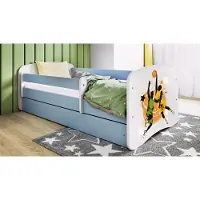 RAUMHIRSCH FURNITURE Kinderbett Jugendbett Basketball 70x140, 80x160, 80x180 cm - Komplettset mit Matratze, Schublade & Rausfallschutz