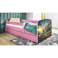RAUMHIRSCH FURNITURE Kinderbett Jugendbett Schiff 70x140, 80x160, 80x180 cm - Komplettset mit Matratze, Schublade & Rausfallschutz