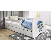 RAUMHIRSCH FURNITURE Kinderbett Jugendbett Waschbär 70x140, 80x160, 80x180 cm - Komplettset mit Schublade & Rausfallschutz