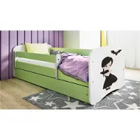 RAUMHIRSCH FURNITURE Kinderbett Jugendbett Wednesday 70x140, 80x160, 80x180 cm - Komplettset mit Matratze, Schublade & Rausfallschutz