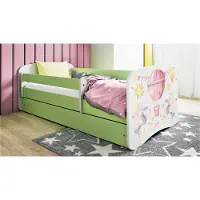RAUMHIRSCH FURNITURE Kinderbett Jugendbett Ballon 70x140, 80x160, 80x180 cm - Komplettset mit Schublade & Rausfallschutz