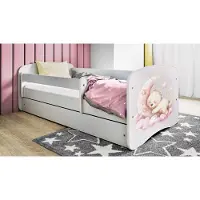 RAUMHIRSCH FURNITURE Kinderbett Jugendbett Schlafen 70x140, 80x160, 80x180 cm - Komplettset mit Schublade & Rausfallschutz