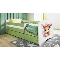 RAUMHIRSCH FURNITURE Kinderbett Jugendbett Bambi 70x140, 80x160, 80x180 cm - Komplettset mit Schublade & Rausfallschutz