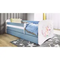 RAUMHIRSCH FURNITURE Kinderbett Jugendbett Pferd 70x140, 80x160, 80x180 cm - Komplettset mit Matratze, Schublade & Rausfallschutz