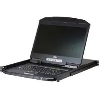 Aten CL3108NX KVM-Switch, 18,5Zoll TFT, VGA, PS/2-USB, 8 Port, ES-Layout